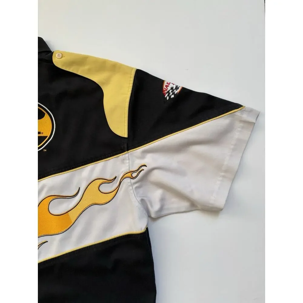 VTG Nascar Nextel 2004 Pit Crew Nascar Button Up Shirt Mens Large